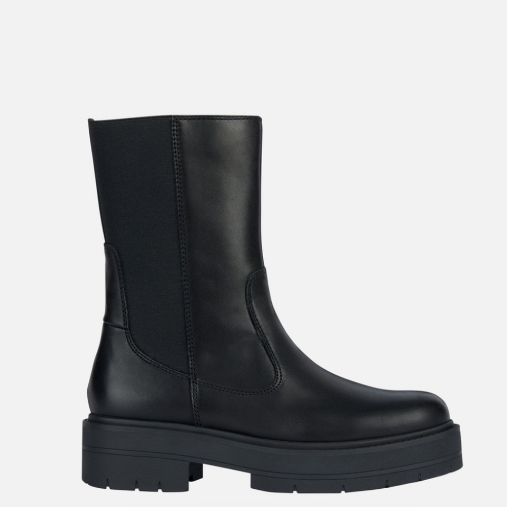 Geox Spherica Ec7 Black Chelsea Boots Size 40/10